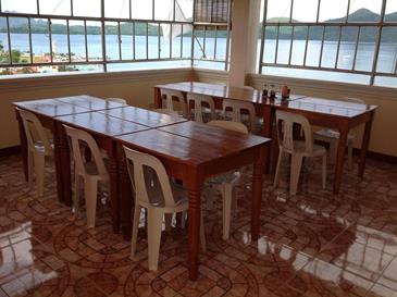 divine castle hotel coron_breakfast area