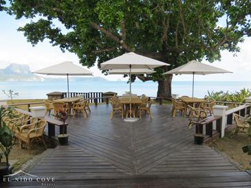 el nido cove resort_view deck