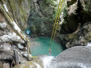 cebu adventure tour - tison falls cebu