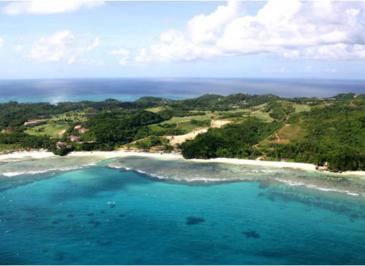 fairways and blue water