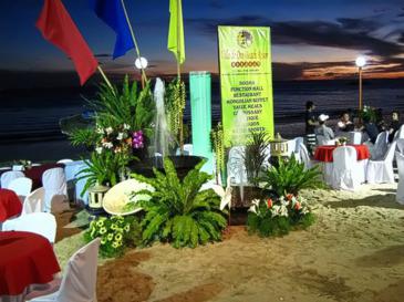 villa de oro boracay_dinner buffet by the beach